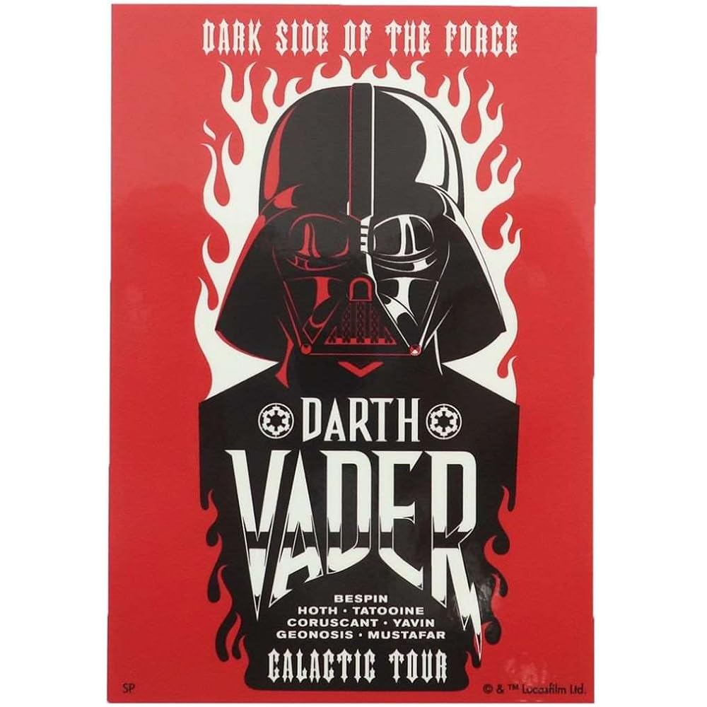 Star Wars Big Seal Outdoor Sticker Darth Vader 10cm x 15cm Waterproof Vinyl Decor