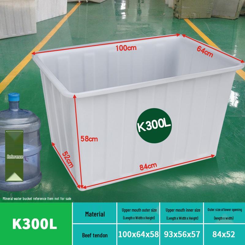 Tanque de Agua de Plástico Grueso Rectangular Grande para Piscicultura, Acuicultura y Almacenamiento