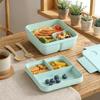 Wheat Straw Meal Container 960/1250 Ml Food Container Portable Lunch Container  Travel