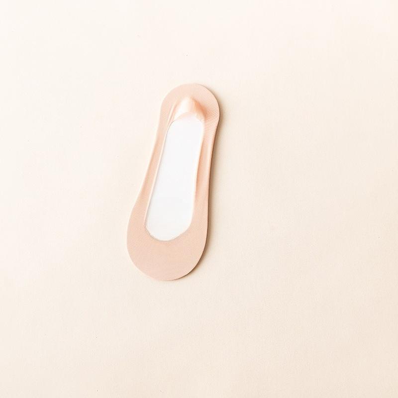 Calcetines de verano finos de algodón para mujer, antideslizantes, no se caen del talón, boca poco profunda, invisibles, de seda helada, tipo barco
