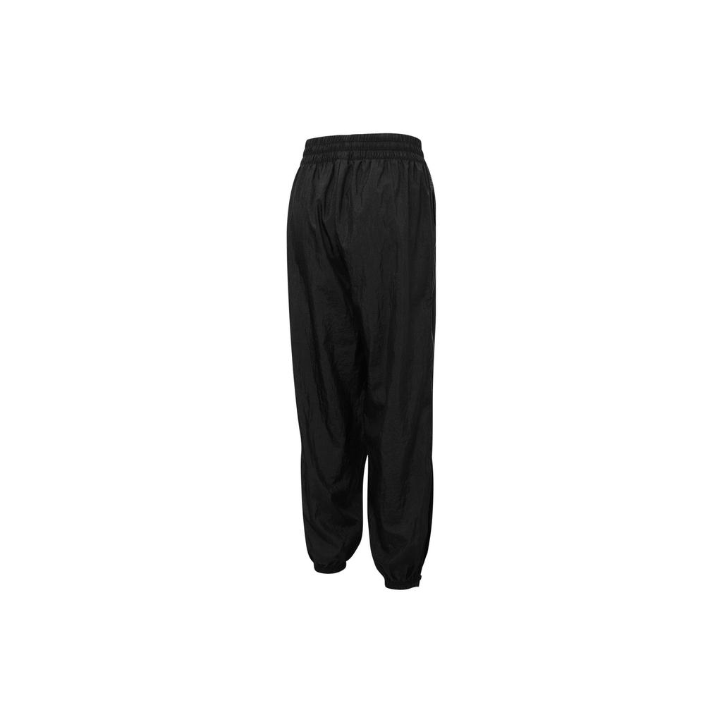 Puma Solid Color Side Split Woven Casual Pants Women Bottoms Black 537636-01