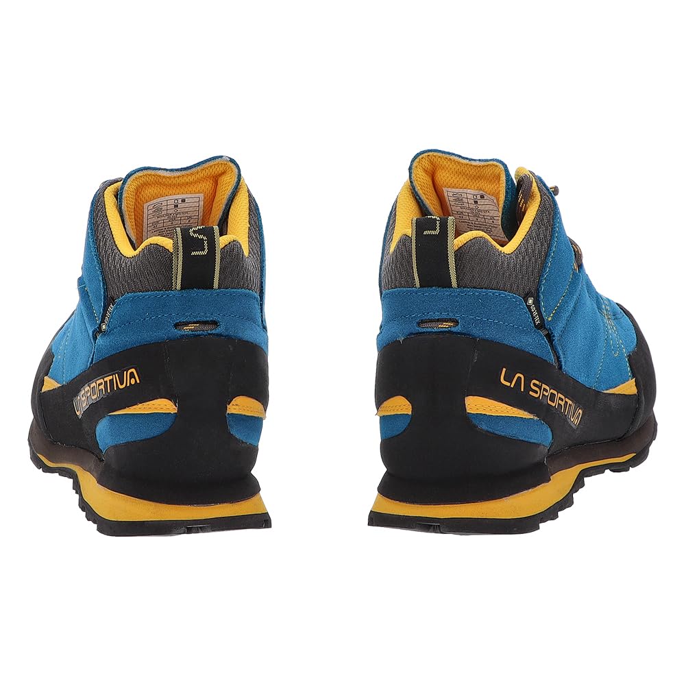 Boulder X Mid GTX and Trekking Mountaineering [La Sportiva] Men's Women's Shoes, Shoes, 17EBY, Blue/Yellow [Used]
