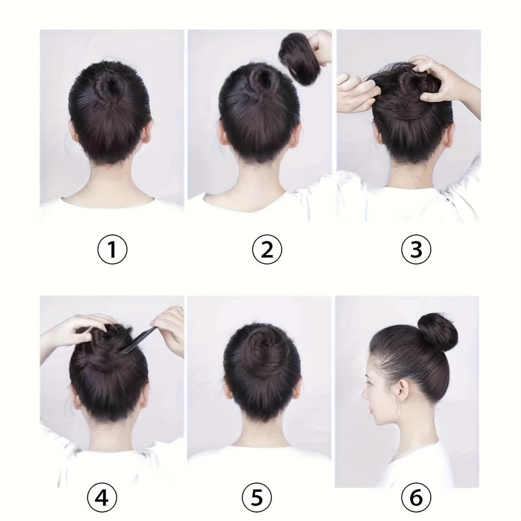 Messy Donut Hair Buns Tousled Updo Chignon With Elastic Hair Synthetic Hair Extensions Elegant Natural Looking For Daily Use Hair Accessories