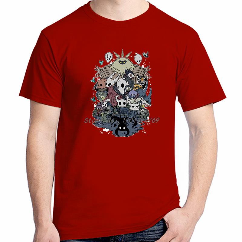 Hollow Knight Round Neck Cotton T Shirt Short Sleeve Tshirt Summer Tees Tops Harajuku Streetwear High Quality Unisexs Clothes