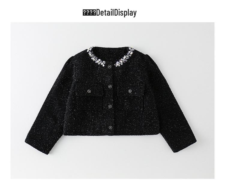 2025 Girls' Autumn Princess Cake Dress Set - Little Fragrant Style with Gauze