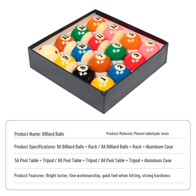 Xilai Crystal American Pool Ball Set