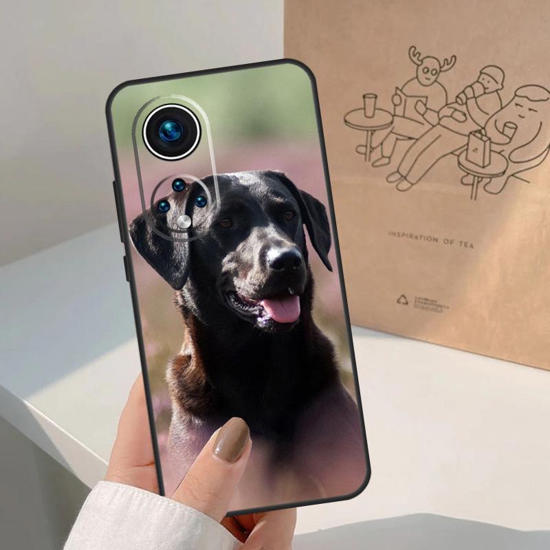 Black labrador retriever Animal Dog For Honor Magic 8 5 6 7 Pro Case For Honor 400 200 Lite 50 70 90 X8c X8b X9a X9b X9c X9d Win
