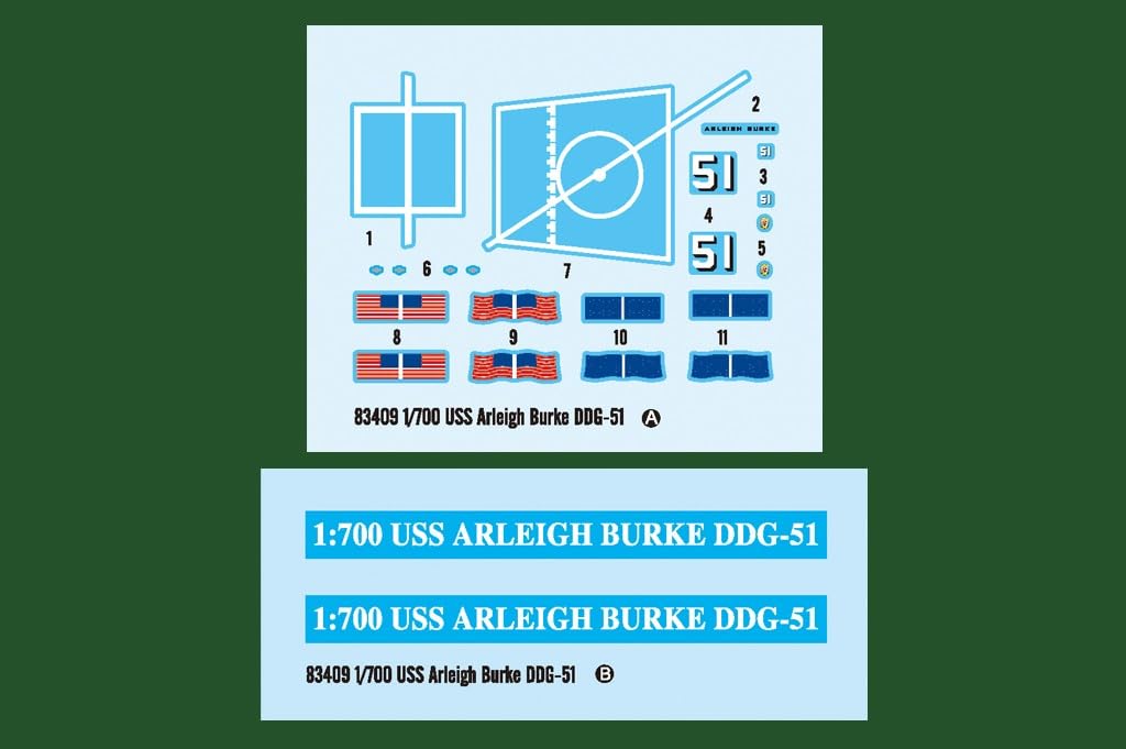 Hobby Boss 1/700 Scale Ship Series US Navy Destroyer Arleigh Burke DDG-51 Plastic Model