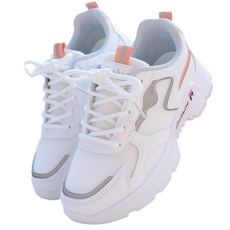 Dad Shoes Girl 2025 Spring and Autumn New Mesh Breathable Student Versatile Platform Casual Shoes Sports Thin Soft Sole