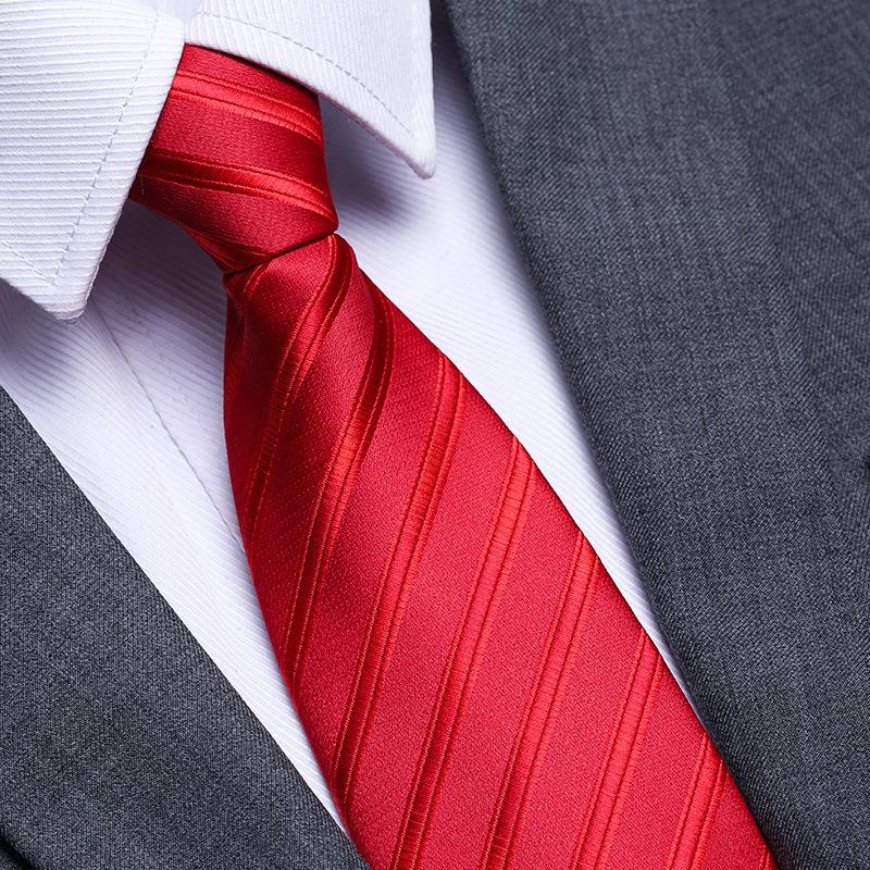 Married Men'S Red Zipper No-Tie Formal Tie Business Black Professional Groom Korean Version One-Pull Tie