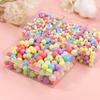 Solid Color Round Acrylic Beads for DIY Bracelets - Jewelry Accessories