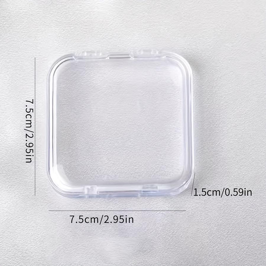 1/3PCS Press-On Nail Storage Acrylic Boxes with Adhesive Sheets Transparent Clear Nail Boxes Jewelry Storage Tool&Accessories