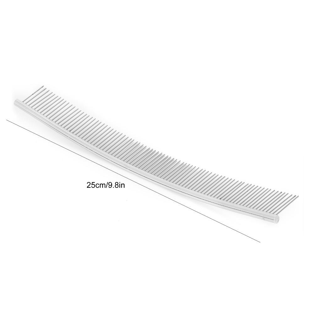 Curved Shape Curved Dog Comb Smooth Teeth Dematting Pet Comb Dense Tooth Pet Comb Long Haired Pets