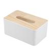 Napkin Box Wooden Covers Toilet Paper Solid Wooden Box Wooden Napkin Simple and Stylish Napkin Dispenser Home Dispenser Car Storage |