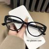 New Fashion Unisex Cat Eye Plain Glasses for Woman Man Glasses Frame for Party Eyeglasses Female Decorative Spectacles Glasses