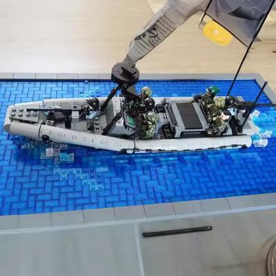 Navy Seal Speedboat Building Block Military Series Swat Team Clipper Model Assembled Toy Compatible