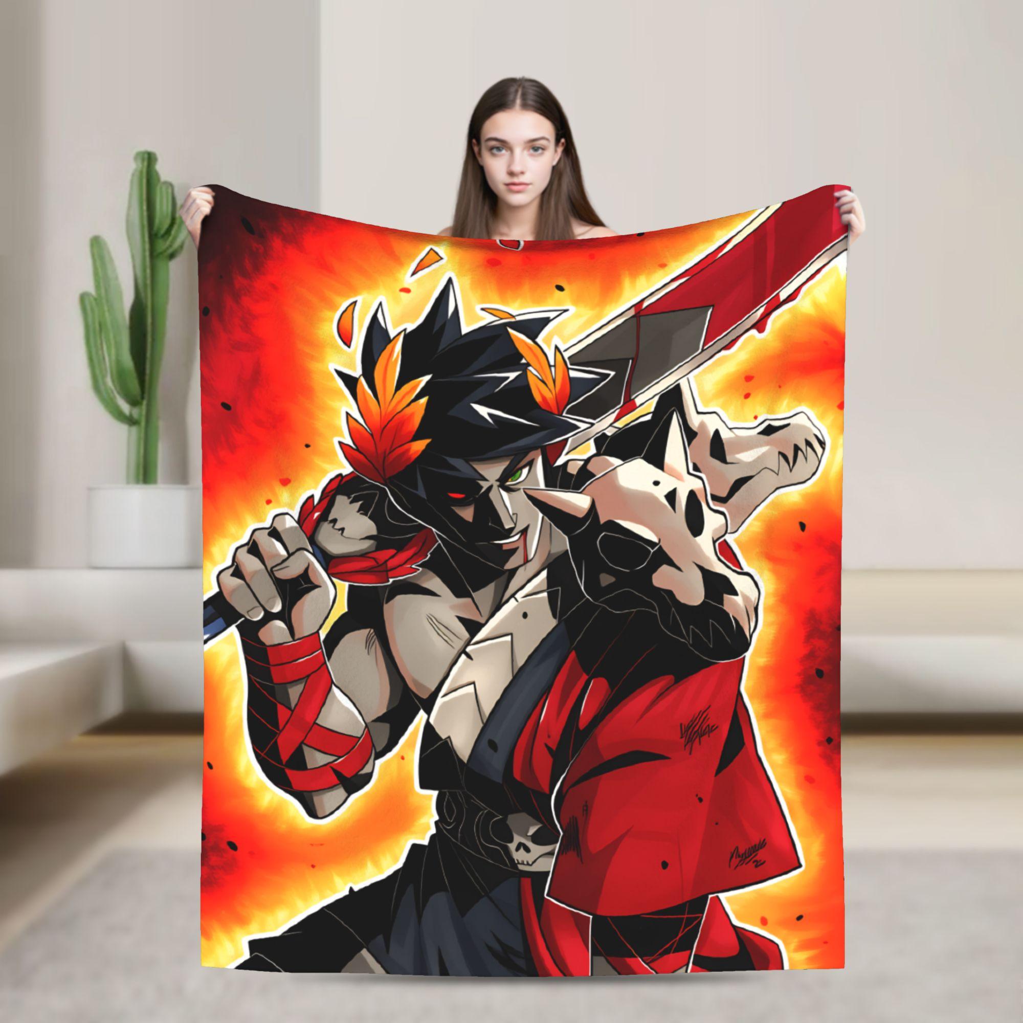 Hades Zagreus Super Soft Blankets  Camping Plush Throw Blanket Pattern Bedroom Flannel Bedspread Sofa Bed Cover 75x90cm