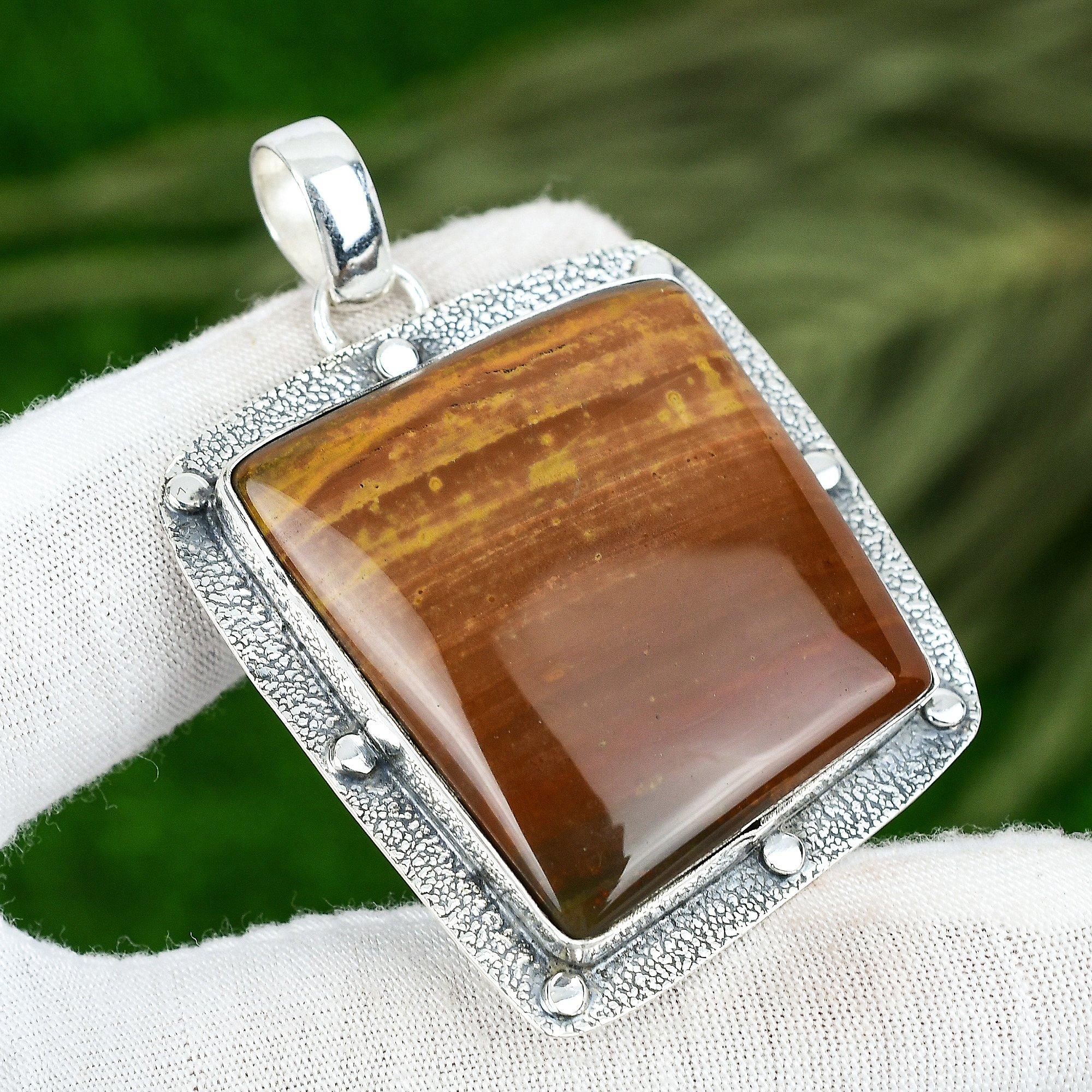 

Memorial Day Deal Sterling Silver Sonora Sunrise Stone Wedding Mother Pendant