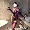 Sex Underwear Sexy Purple Uniform Hollow Halter Breathable Bra Thong Perspective Set Female Midnight Charm