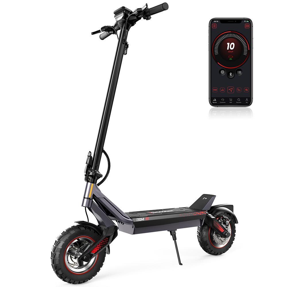 iScooter i10M No ABE City Commuting Electric Scooter 48V9Ah Battery 350W Motor 11 inch iron Hub Vacuum Tire 70Kg Max Load Escooter