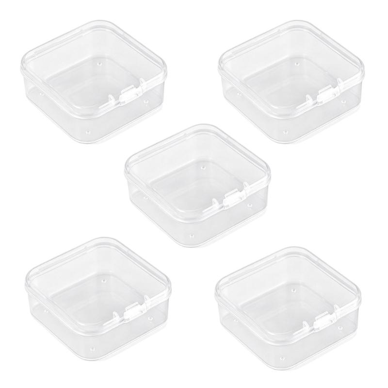 Clear Plastic Mini Square Jewelry Box For Necklaces And Bracelets Lightweight Storage For Daily Use And Gift Packaging
