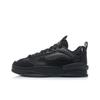 Li Ning We Wo Synthetikleder Reflektierend Rutschfest Stoßdämpfend Langlebig Low Top Skateschuhe Herren Sneaker Schwarz AGCR271-1