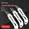Heavy-Duty Stainless Steel Utility Knife for Paper and Wallpaper Cutting
