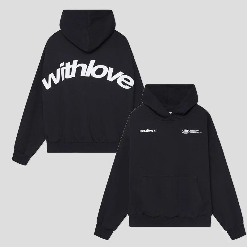 Unisex Trendiger Lockersitzender Amerikanischer Buchstaben Hoodie