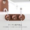 Cable Holder for Various Cables Line Friends Official Licensed Goods Cute Magnetic Button Clip Included Slim Cable Organizer Desk Adhesive Pad