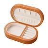Solid Wood Jewelry Box with Snap Closure Dustproof for Bedroom