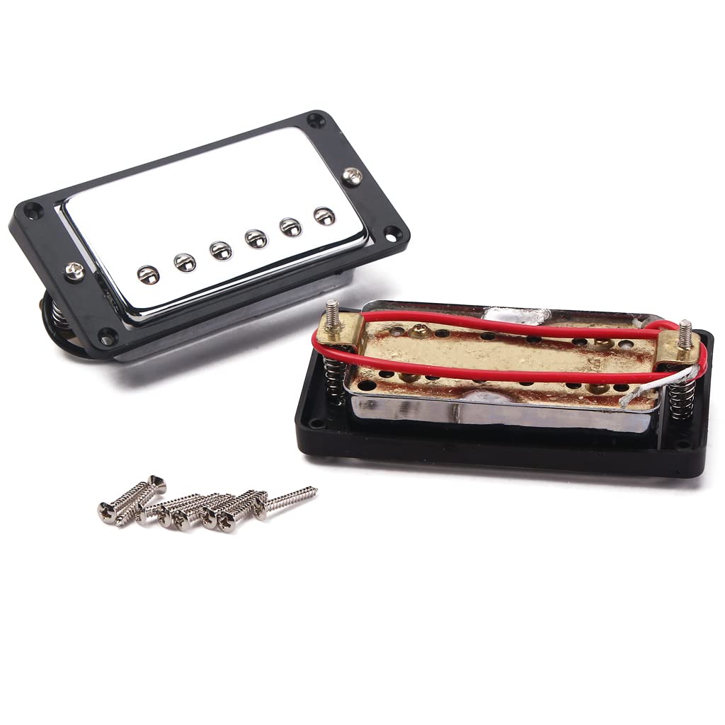 [Ogdni] Humbucker Gitarowy Zestaw Przetworników Dwucewkowych, Wymiana na Szyjkę i Mostek (GMC07)