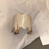 Minimalist Double-Layer Hollow Armlet: European & American Style, Exaggerated & Fashionable High-End Bracelet