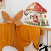 The Little Girl's Mushroom House Bedroom Living Room Home Wall Background, Beautification and Decoration Wall Stickers
