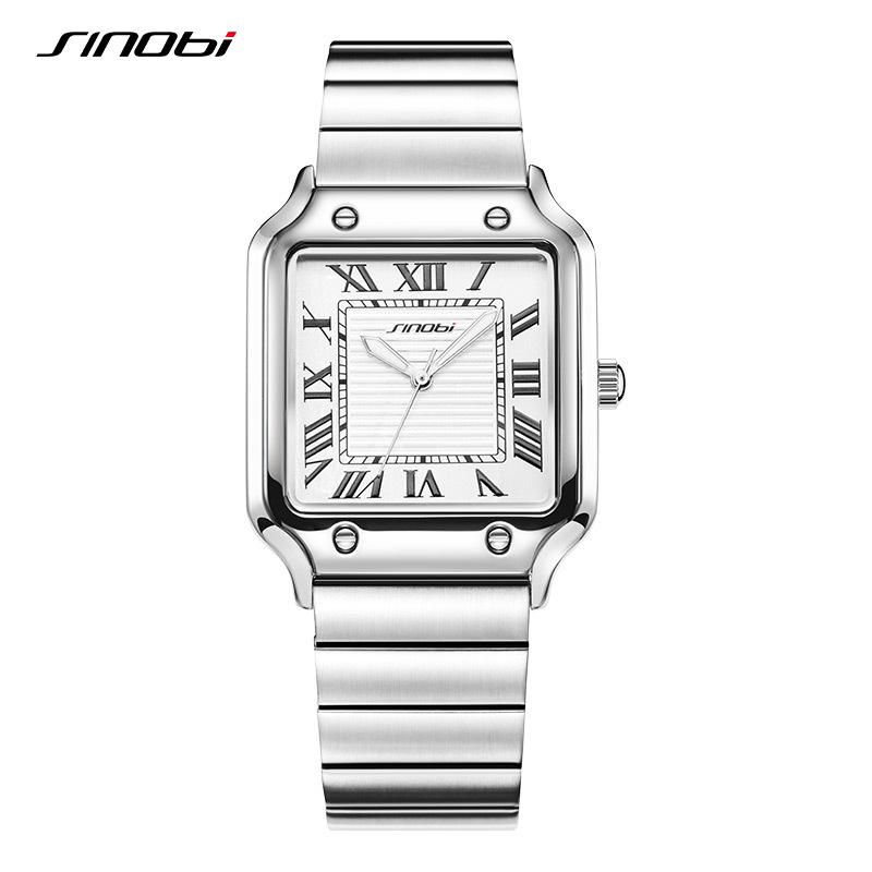Sinobi Herrenuhr Herren Business Römisch Quadratisch Uhr Leuchtend Wasserdicht Guangzhou Uhr Quarz Uhr Herrenuhr