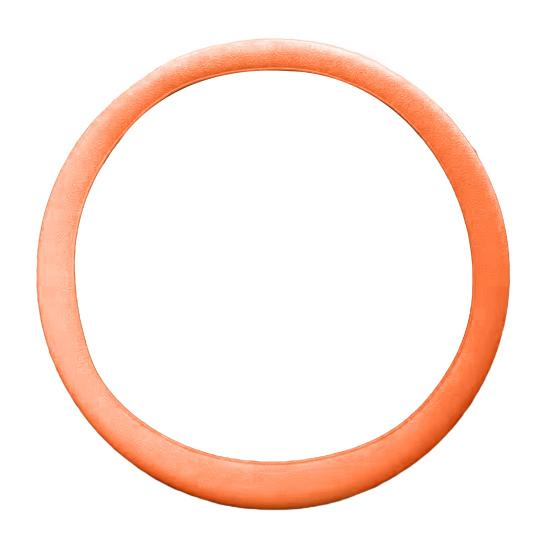 

Silicone Steering Wheel Cover Anti-Slip Sweat Proof Grip Universal Steering Circular D-Shaped Flat Wheel Protector for оранжевый