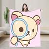 R-RilakkumaS Super Soft Blankets  Girls Boys Plush Throw Blanket Novelty Living Room Flannel Bedspread Sofa Bed Cover