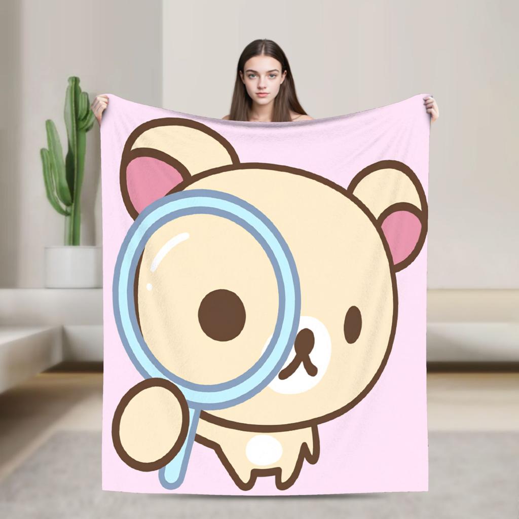 R-RilakkumaS Super Soft Blankets Girls Boys Plush Throw Blanket Novelty Living Room Flannel Bedspread Sofa Bed Cover