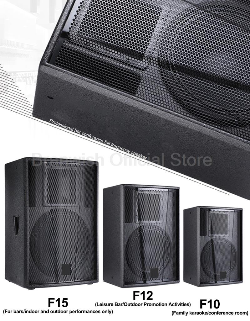 1600W 10/12 Inch High Power Speaker 2-Way Passive Speaker HiFi Professional Stage Audio Sound Box for Home Theater KTV Karaoke