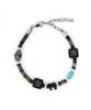 Undercontrol Czech Beads Oriental Pattern Adjustable Steel Bracelet Czech Beads / Stone Bracelet / Br