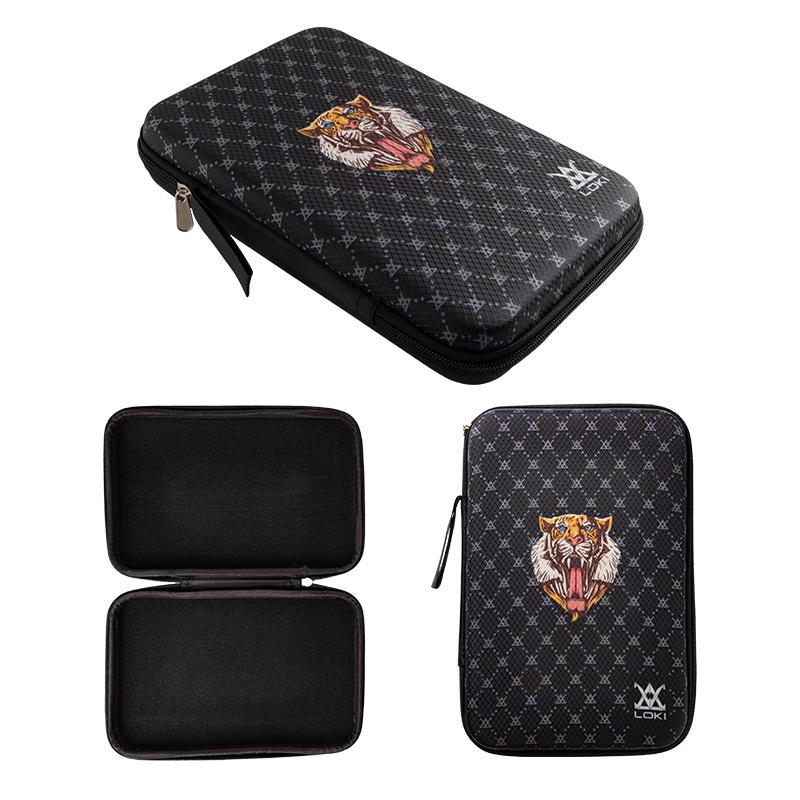 LOKI TIGER Table Tennis Racket Bag (Square, Hard Material) Ping Pong Bat Case