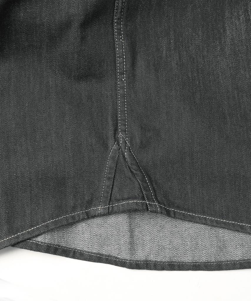Ucla Unisex Denim One-Pocket Oversized Shacket [Dk-Grey](Ub9Dj70)
