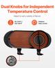 Hot Pot with Grill 2200W 2-in-1 Electric Smokeless Grill and Hot Pot
