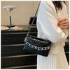 IELGY All-Match Diamond Chain Shoulder Bag Fashion Simple Cross-Body Small Square Bag