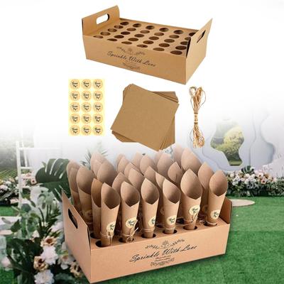 Confetti Cone Tray Kit Display Stand Box Bouquet Crafting Hollow Handmade Holder Wedding Decoration