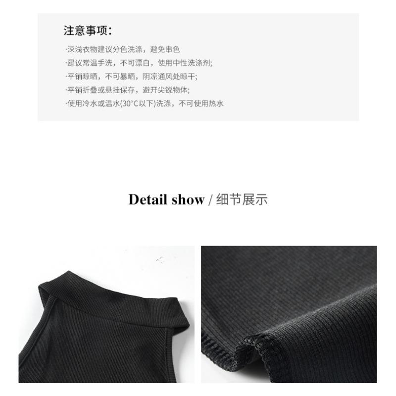 Round Neck Sleeveless Sexy Spring and Summer Camisole Tops for Women