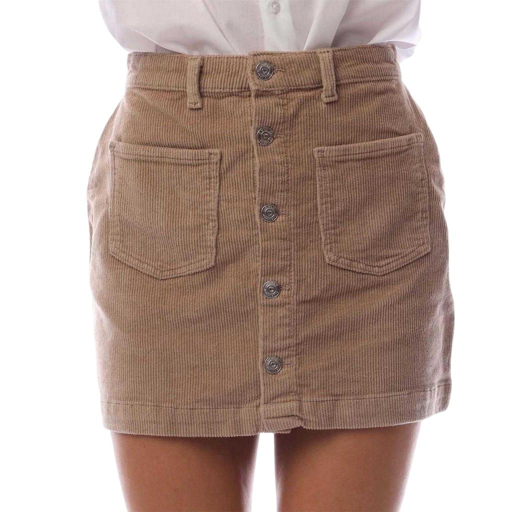 Only Womens/Ladies Amazing Corduroy High Waist Mini Skirt