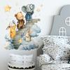 Cartoon Cartoon Animals Observing Stars for Children's Bedroom Decoration and Beautification Wall Stickers