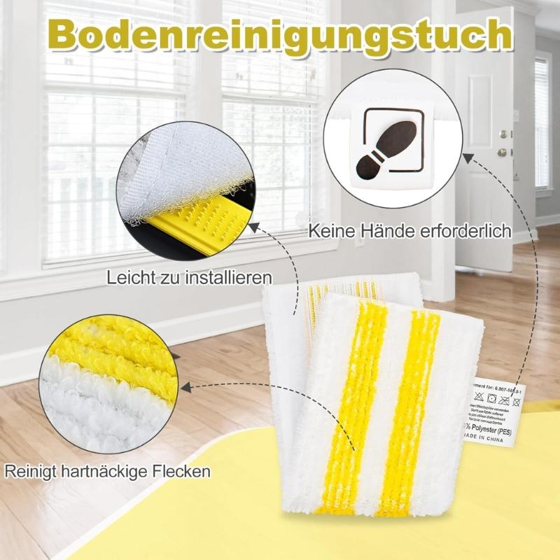 10Pcs Microfibre Cloth Cover Set Replacement for SC1 SC2 SC4 SC5 Steam Cleaner Hand Nozzle Cover Washable Accessories