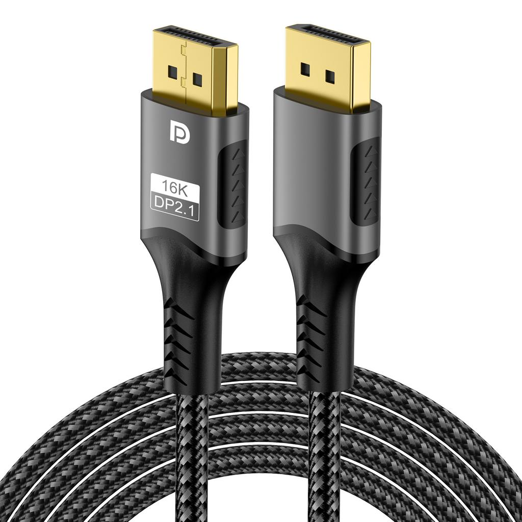 HDMI Cable 16K DP 2.1 8K@120Hz 4K@240Hz 80Gbps  HDR Video Audio  Display Port for Laptop TV Xbox Projector Gaming Monitor
