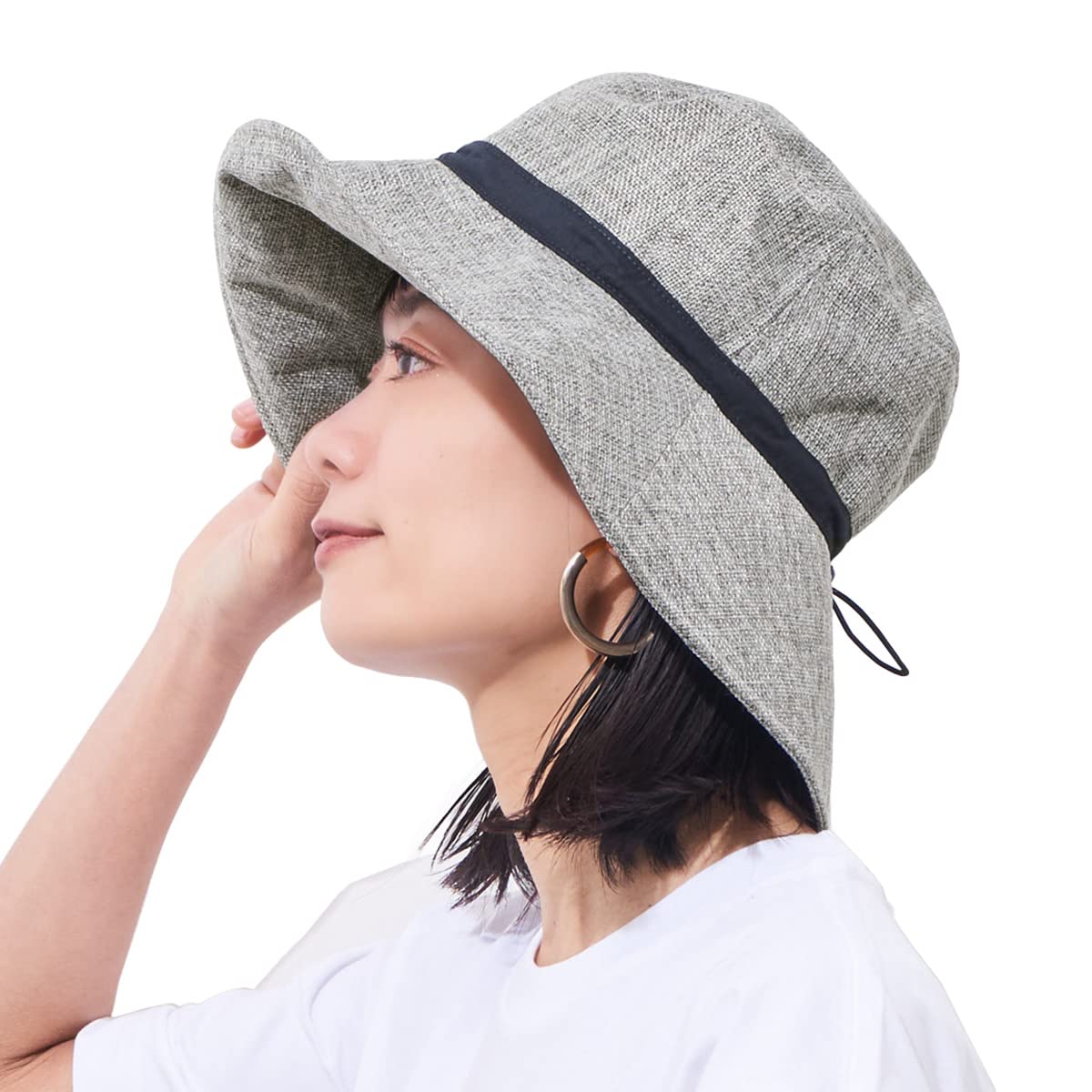 

Защита от УФ-лучей Теплоотражающая Шляпа из полиджута Kokagel [Повседневная Коробка] 99,9% [Свободный размер/Серый] -10℃ серый